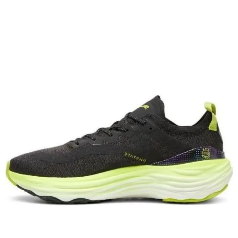 PUMA ForeverRun NITRO Running Shoes 'Black Solar Green' 380073-01 sold by KicksCrew