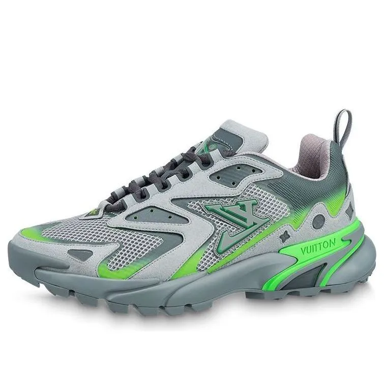 LOUIS VUITTON Runner Tatic Sneakers 'Grey Neon Green' 1ABLZ5 sold by KicksCrew