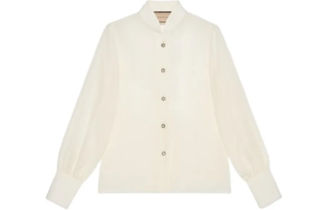 (WMNS) Gucci Silk Crepe De Chine Shirt 'Ivory' 771808-ZAAOG-9136 sold by KicksCrew product image thumbnail 2