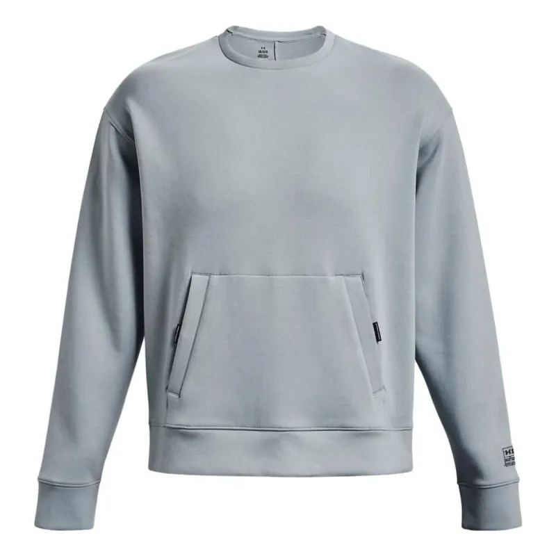 Under Armour Summit Fleece Knit Crew 'Grey Blue' 1377172-465 sold by KicksCrew