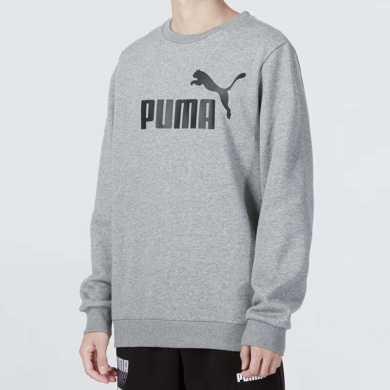 Puma Logo Crew Neck Fleece Sweatshirt 'Grey' 846376-03 sold by KicksCrew product image thumbnail 3