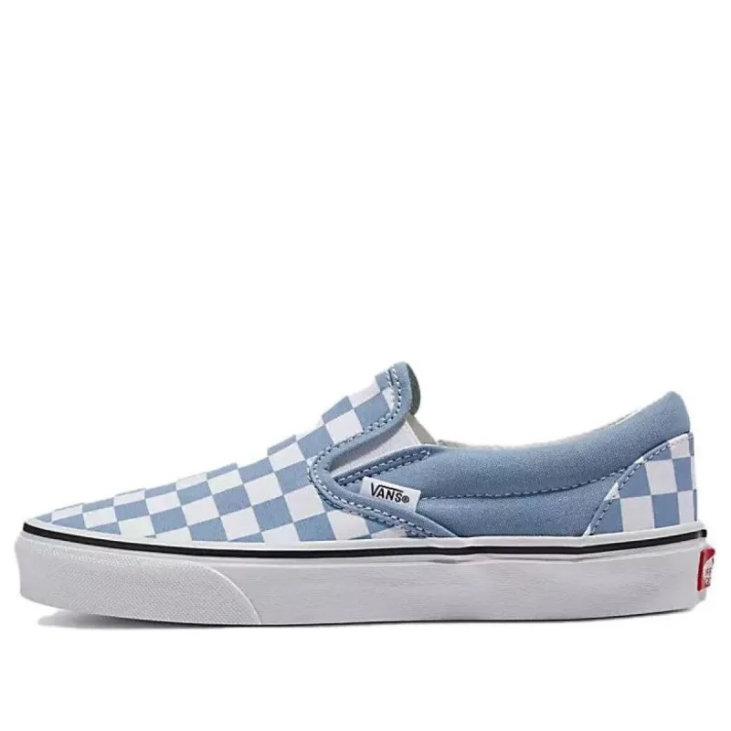Vans Classic Slip-On 'Color Theory Checkerboard Dusty Blue' VN000BVZDSB sold by KicksCrew