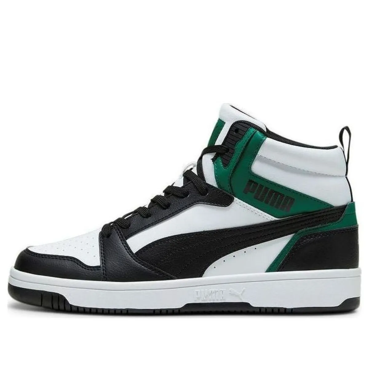 Puma Rebound v6 Sneakers 'Black White Green' 392326-16
