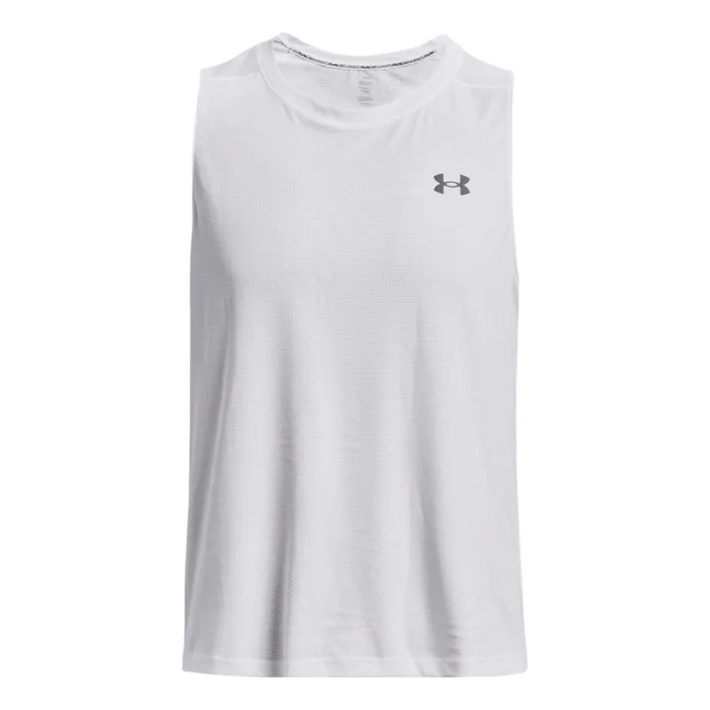 Under Armour Launch Elite Singlet 'White' 1376994-100 sold by KicksCrew