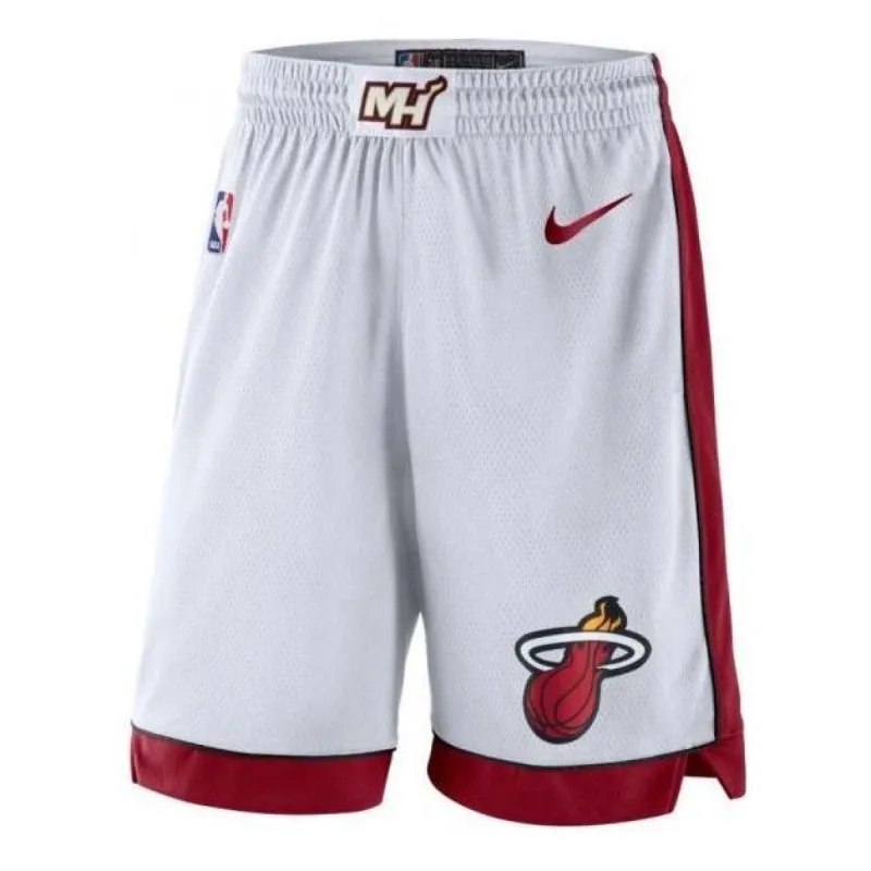 Nike NBA Swingman Shorts 'Miami Heat/White Red' AJ5619-100 sold by KicksCrew