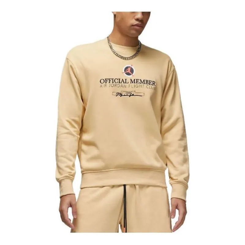 Air Jordan Flight MVP Lightweight Fleece Crew-neck Sweatshirt 'Beige' DX9647-252 sold by KicksCrew