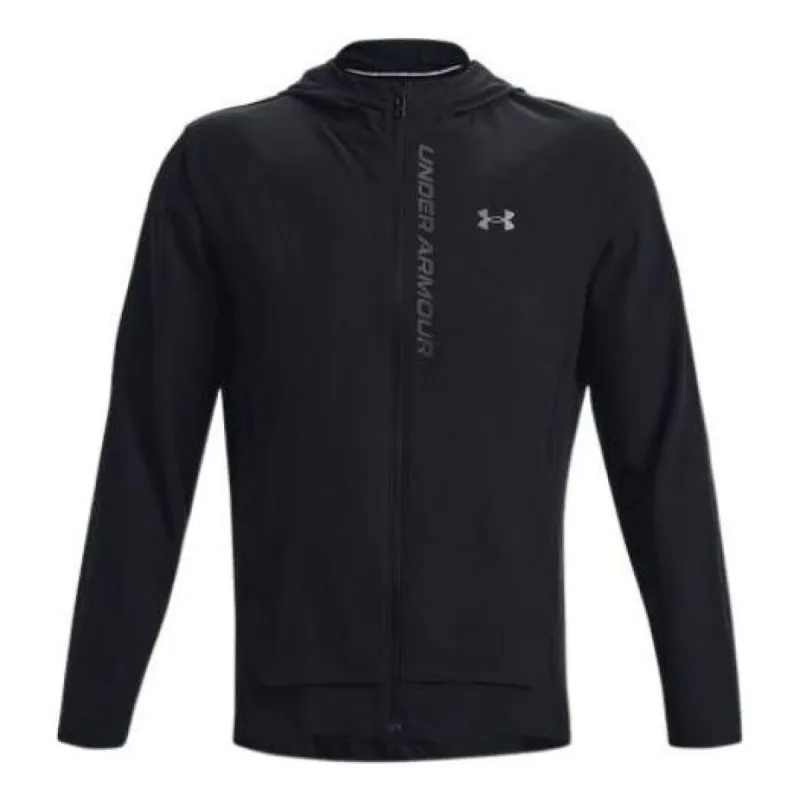 Under Armour Outrun The Storm Hooded Jacket 'Black' 1376794-002 sold by KicksCrew
