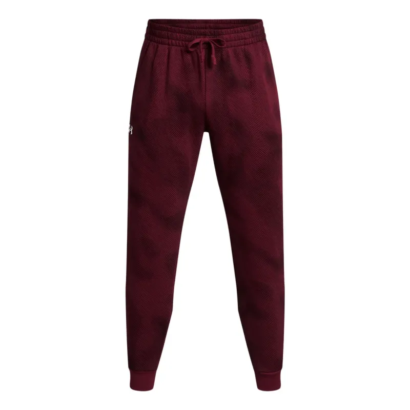 Under Armour Rival Fleece Printed Joggers 'Burgundy' 1379777-600 sold by KicksCrew