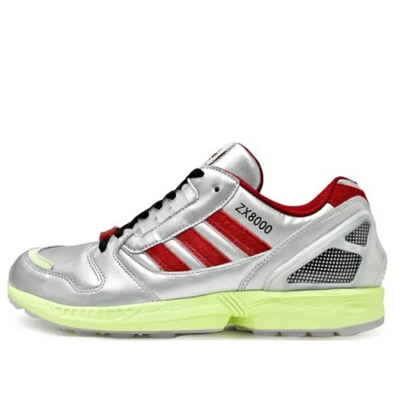 Adidas ZX 8000 Glow In The Dark x atmos 'Silver Red Neon Yellow' M17283 sold by KicksCrew