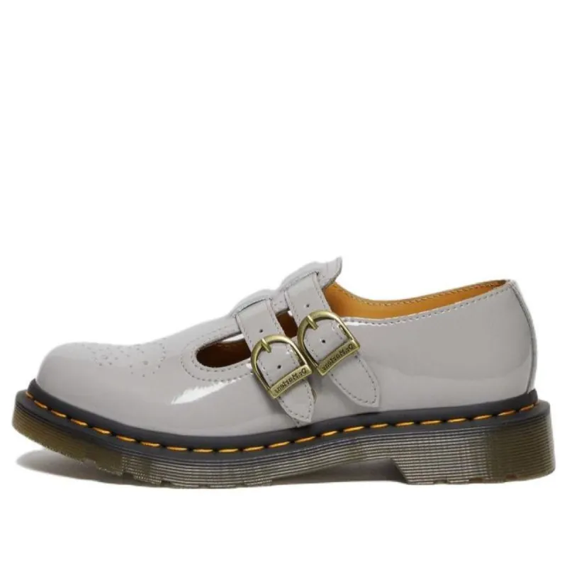 (WMNS) Dr. Martens 8065 Patent Leather Mary Jane 'Grey' 27974076 sold by KicksCrew