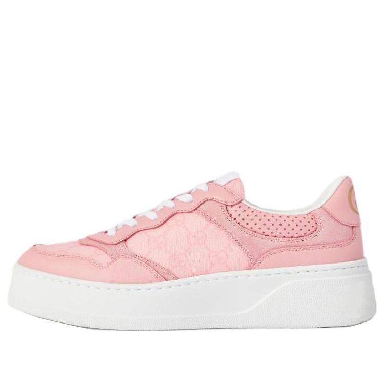 (WMNS) GUCCI GG sneaker Supreme 'Pink White' 700775-AAB3I-5863 sold by KicksCrew