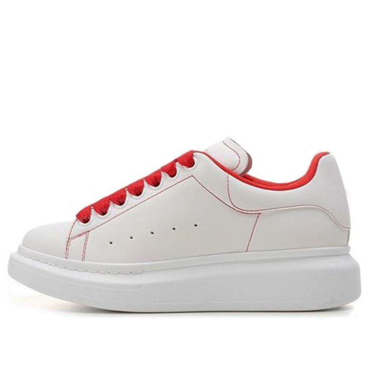 (WMNS) Alexander McQueen Larry Sneakers 'White Red' 676698W4RJ19676 sold by KicksCrew