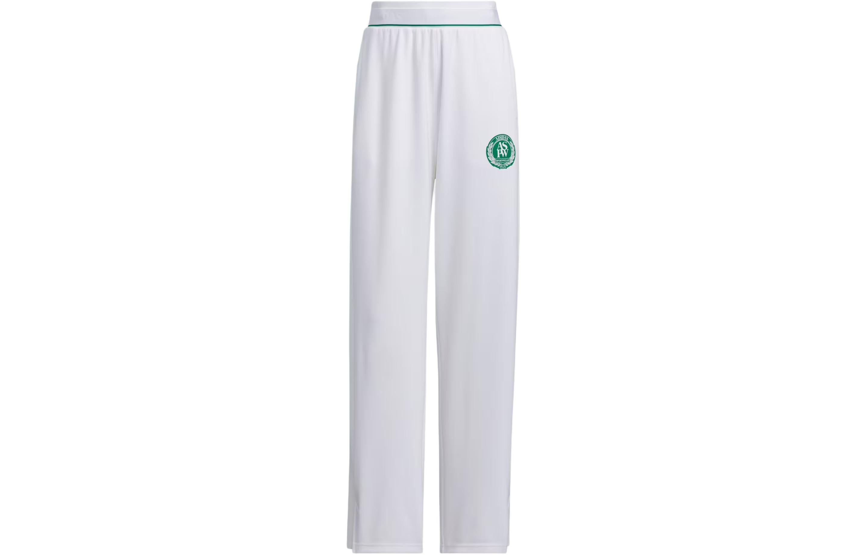 (WMNS) adidas Verbiage Doubleknit Pants 'White Green' JE3615 sold by KicksCrew product image thumbnail 2