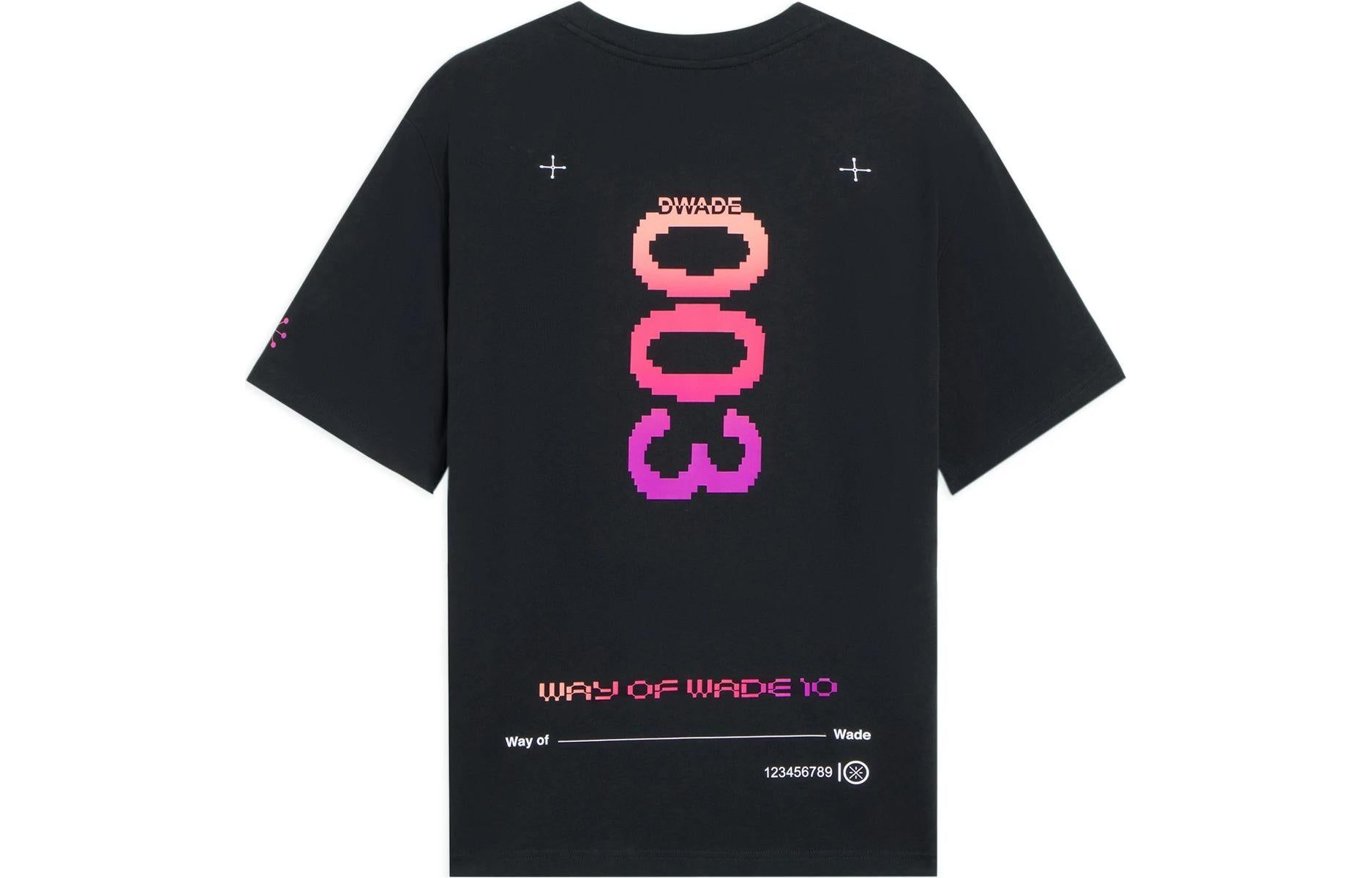 Li-Ning Way Of Wade 003 Graphic T-shirt 'Black Purple' AHSSA47-1 sold by KicksCrew product image thumbnail 2