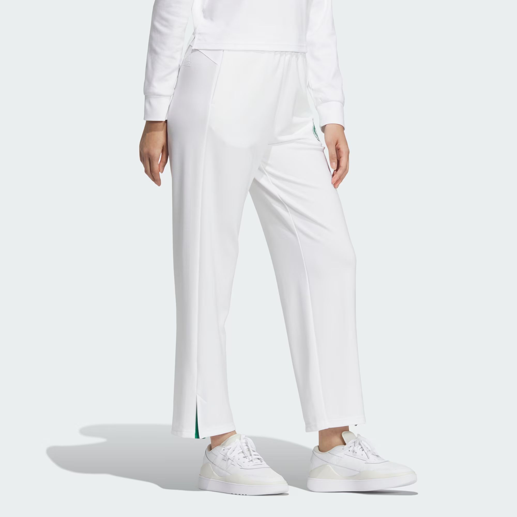 (WMNS) adidas Verbiage Doubleknit Pants 'White Green' JE3615 sold by KicksCrew product image thumbnail 5