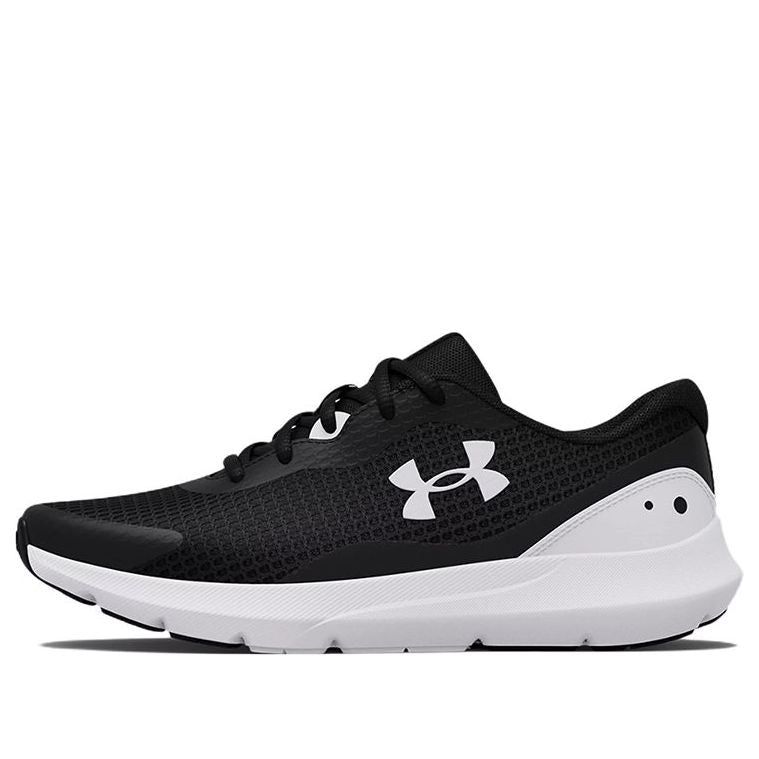 (WMNS) Under Armour Surge 3 'Black White' 3024894-001 sold by KicksCrew