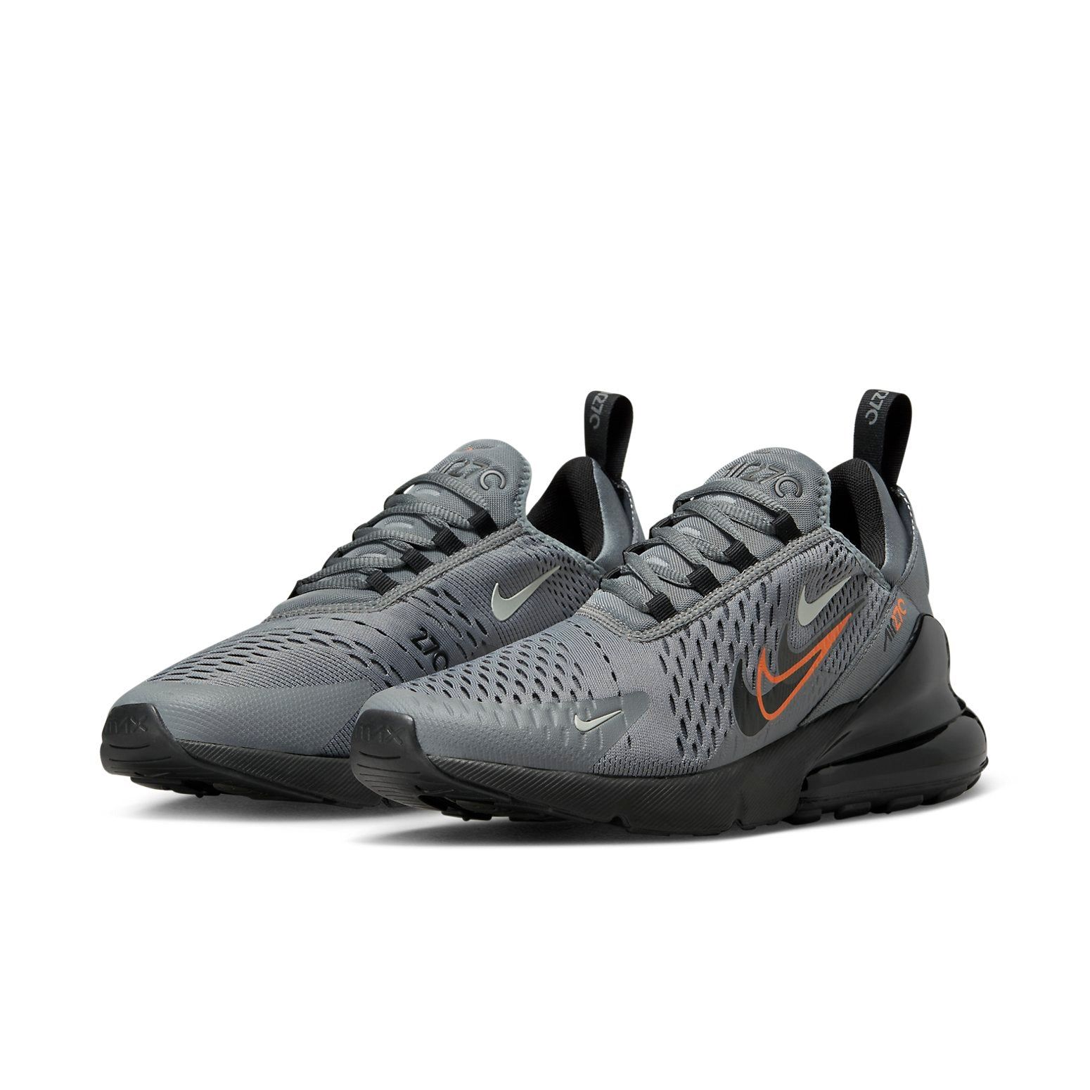 Nike Air Max 270 'Multi-Swoosh Smoke Grey Mandarin' FN7811-001 sold by KicksCrew product image thumbnail 5