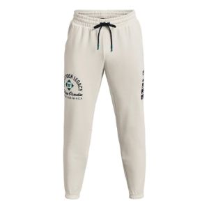 Under Armour Project Rock Heavyweight Terry Pants 'Ivory Black' 1377440-130 sold by KicksCrew