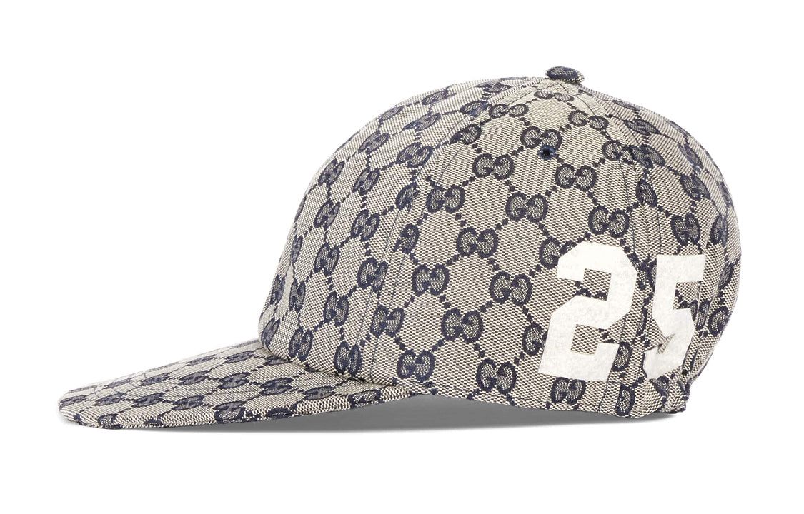 (WMNS) Gucci GG Cotton Canvas Baseball Cap 'Beige Blue' 751400-4HA0L-4077 sold by KicksCrew product image thumbnail 2