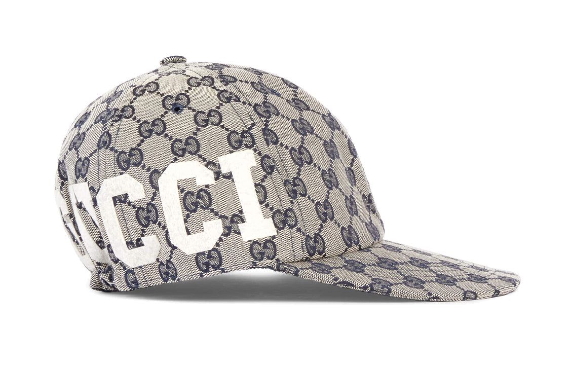 (WMNS) Gucci GG Cotton Canvas Baseball Cap 'Beige Blue' 751400-4HA0L-4077 sold by KicksCrew product image thumbnail 3