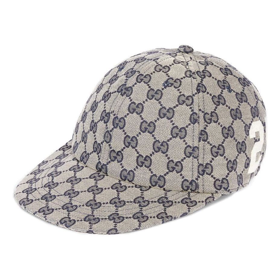 (WMNS) Gucci GG Cotton Canvas Baseball Cap 'Beige Blue' 751400-4HA0L-4077 sold by KicksCrew