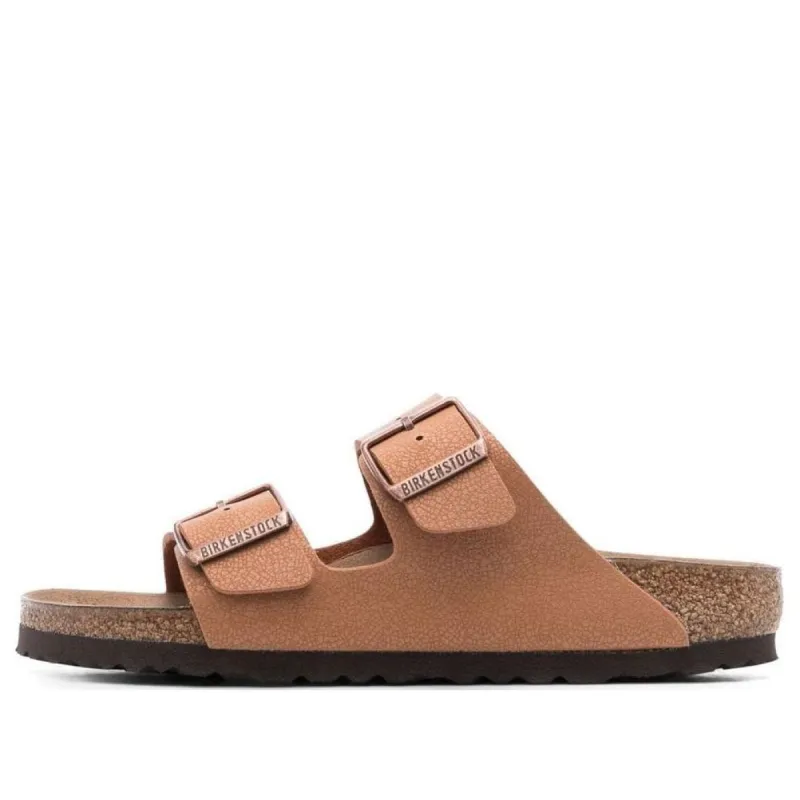 Birkenstock Arizona Vegan Birko-Flor Birkibuc Sandals 'Pecan' 1025006 sold by KicksCrew