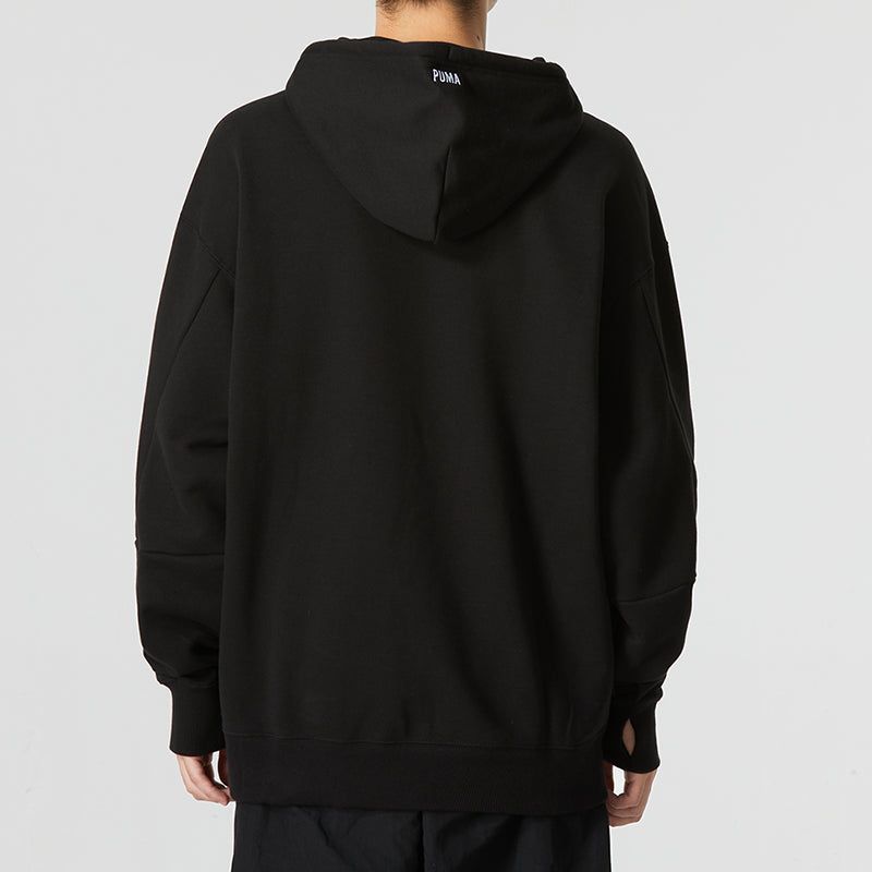 Puma Colorful Logo Hoodie 'Black' 537706-01 sold by KicksCrew product image thumbnail 4