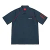 Supreme Fuck Everything S/S Work Shirt 'Navy Red' SUP-SS22-702 sold by KicksCrew