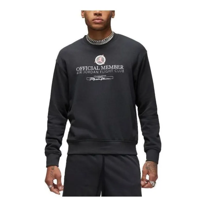Air Jordan Flight MVP Lightweight Fleece Crew-neck Sweatshirt 'Off-Noir' DX9647-045 sold by KicksCrew
