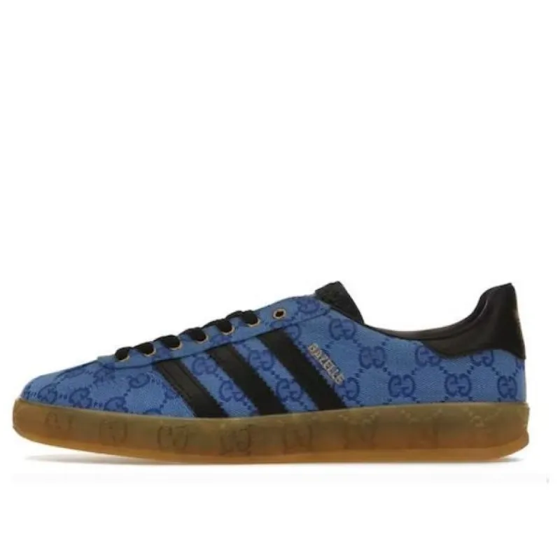 adidas originals Gazelle x Gucci 'Blue GG Monogram' IE2265 sold by KicksCrew