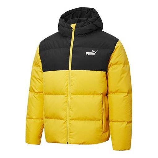 Puma Puffer Down Jacket 'Yellow Black' 530695-99 sold by KicksCrew