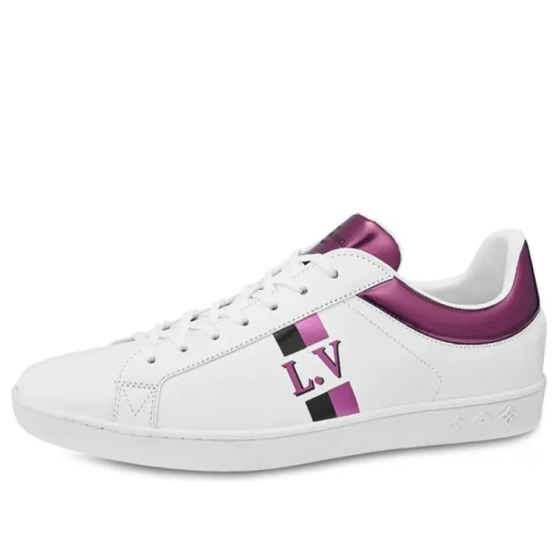 LOUIS VUITTON Luxembourg Sneakers 'White Metallic Pink' 1A5UIA sold by KicksCrew