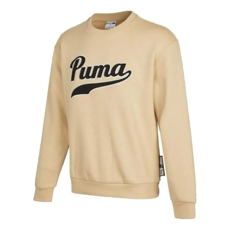 Puma Team Crew Neck Sweatshirt 'Beige' 534383-20 sold by KicksCrew