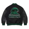Supreme Wave Varsity Jacket 'Black Green' SUP-SS24-180 sold by KicksCrew