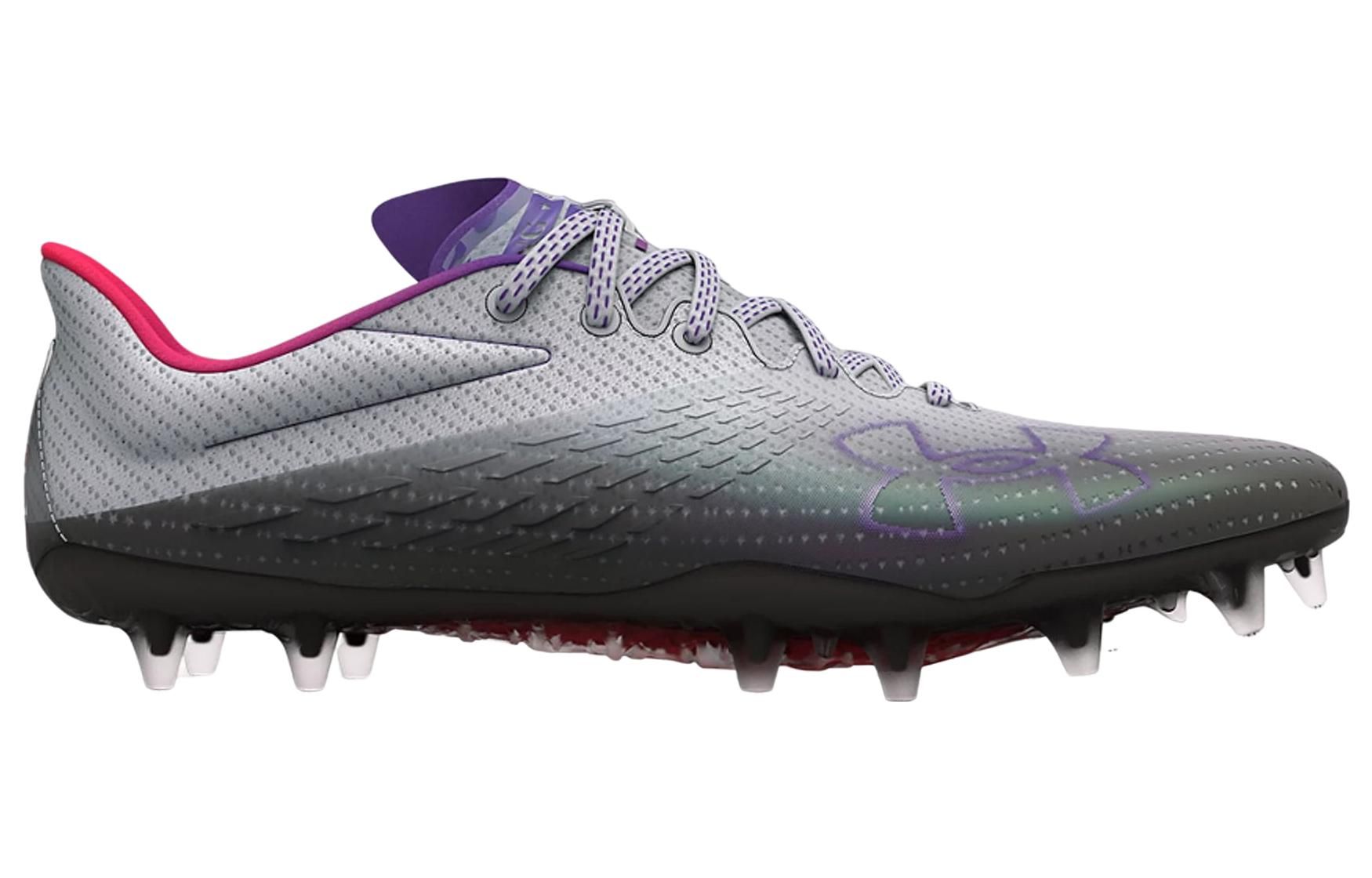 (WMNS) Under Armour Blur Smoke MC Football Cleats 'Grey Black' 3025123-100 sold by KicksCrew product image thumbnail 3