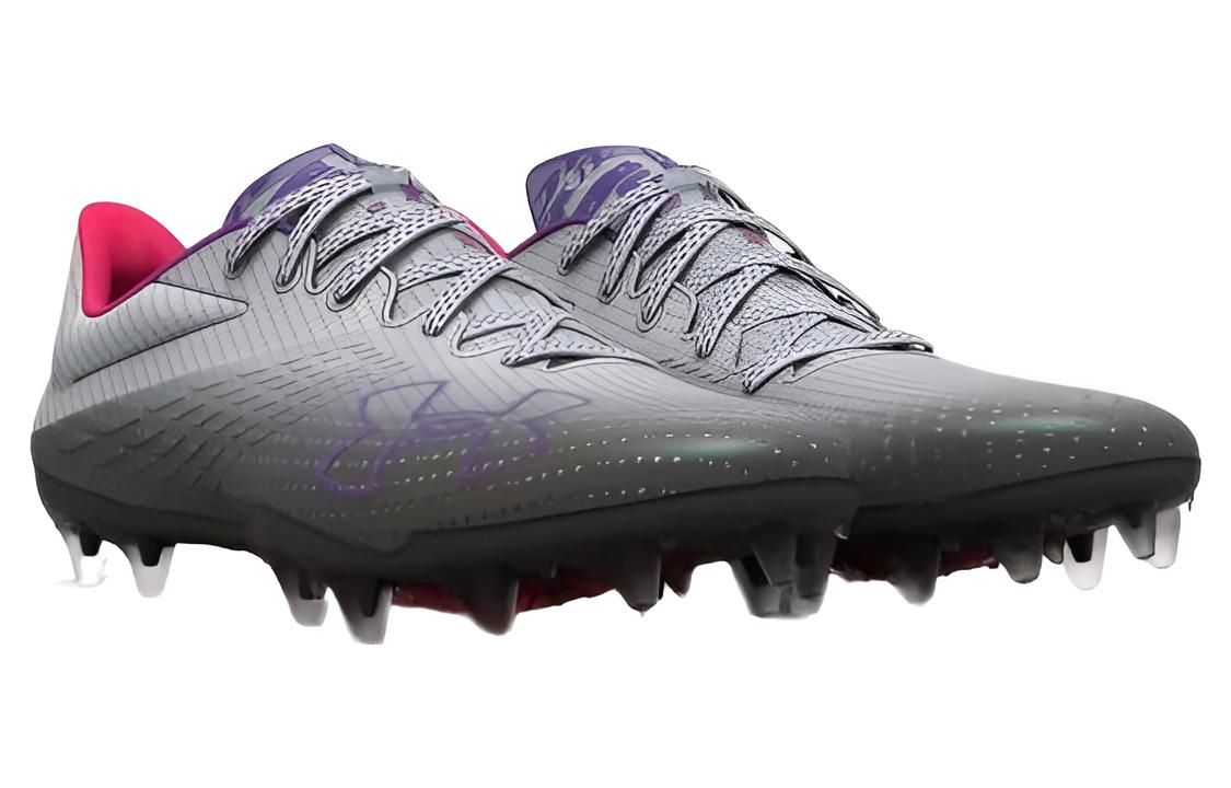 (WMNS) Under Armour Blur Smoke MC Football Cleats 'Grey Black' 3025123-100 sold by KicksCrew product image thumbnail 4