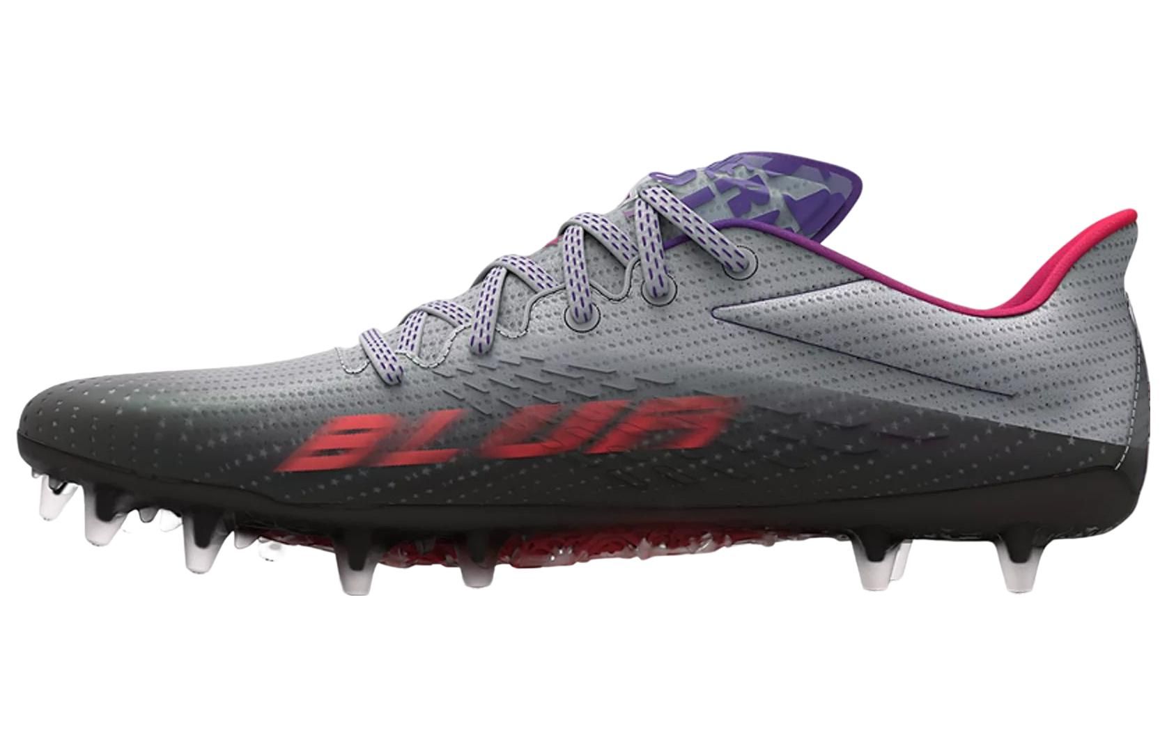(WMNS) Under Armour Blur Smoke MC Football Cleats 'Grey Black' 3025123-100 sold by KicksCrew product image thumbnail 2