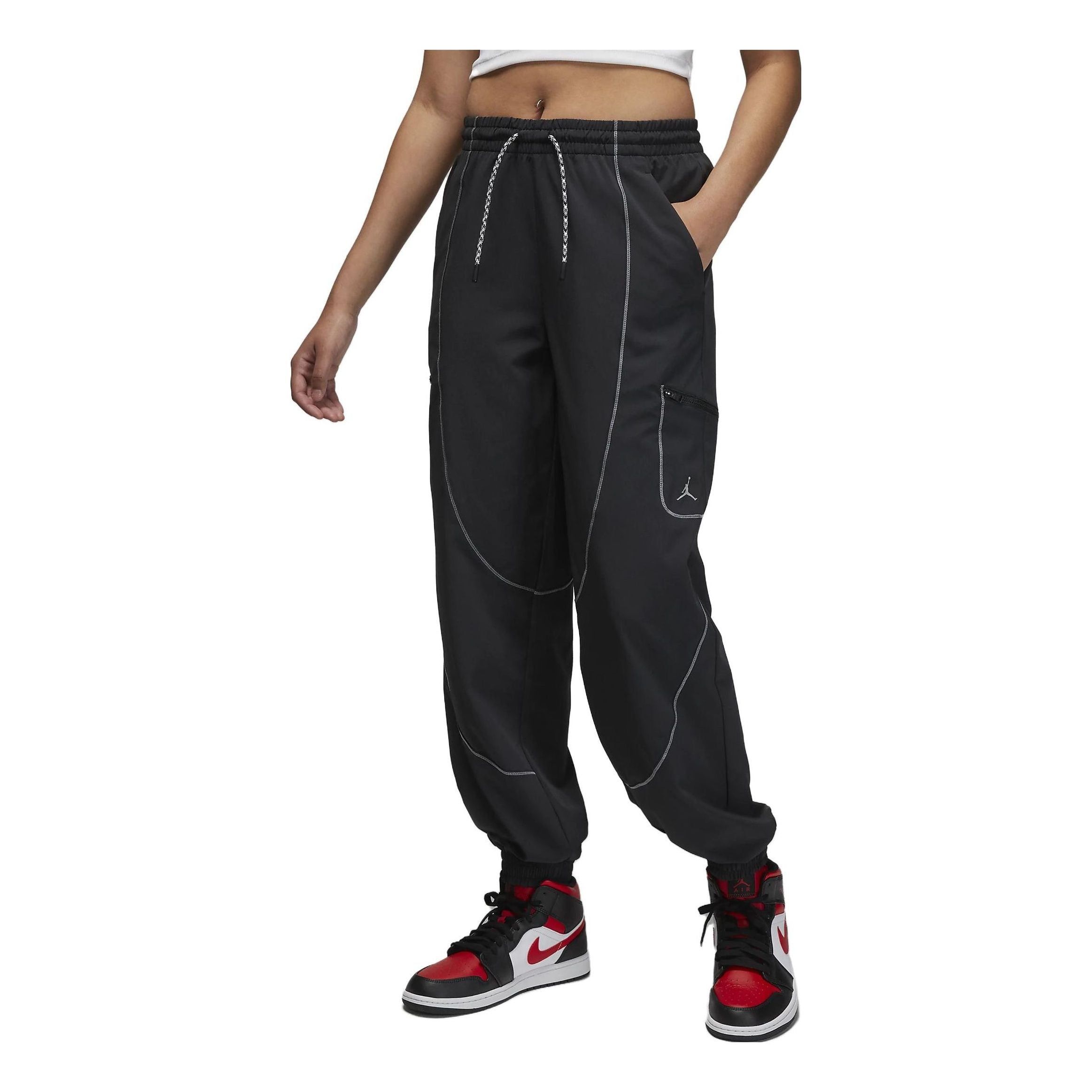 (WMNS) Air Jordan Sport Tunnel Pants 'Black' FB4659-010 sold by KicksCrew