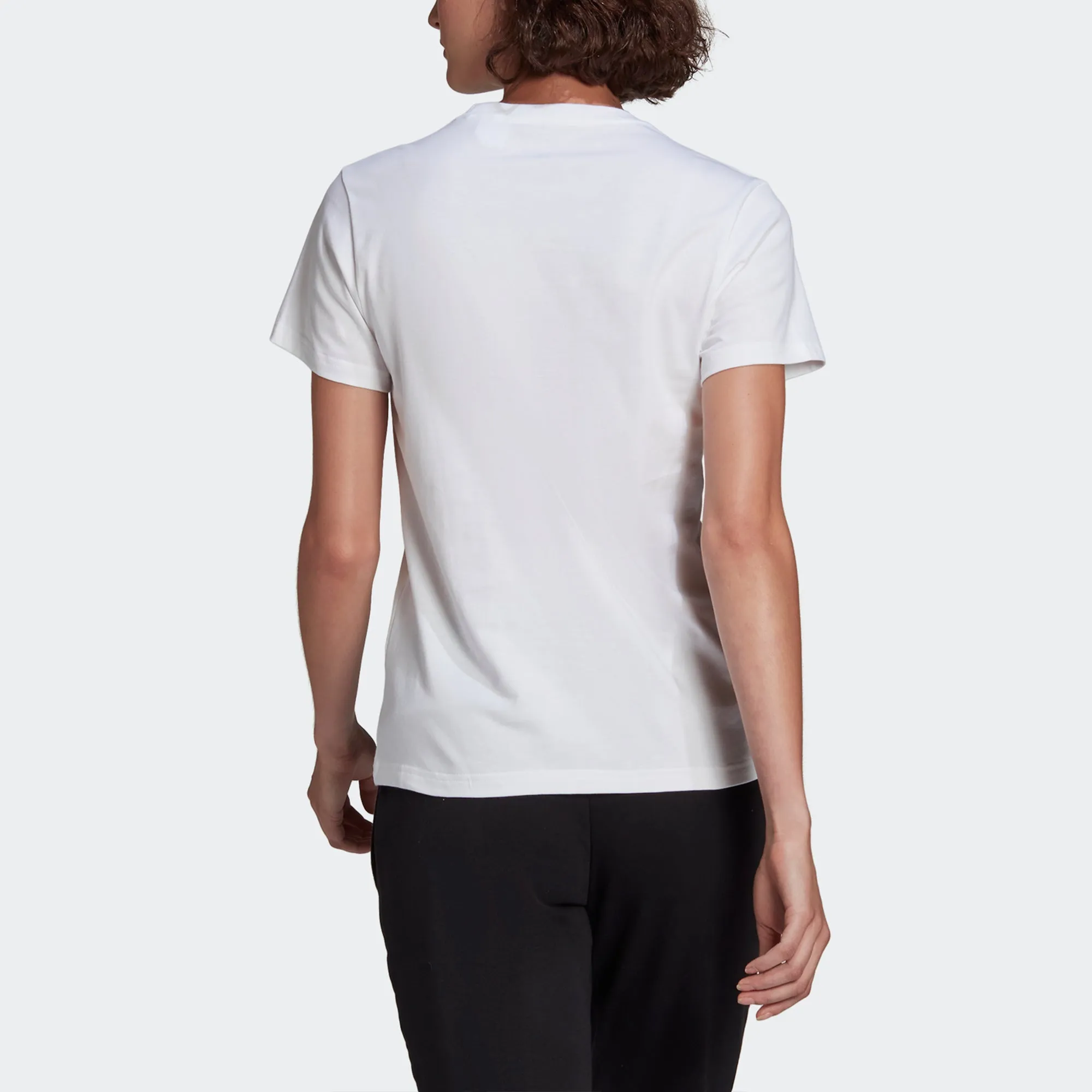 (WMNS) adidas Essentials Logo T-Shirt 'White Black' GL0649 sold by KicksCrew product image thumbnail 4