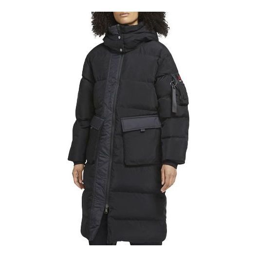 (WMNS) Air Jordan Down Parka Jacket 'Black' CV2484-010 sold by KicksCrew