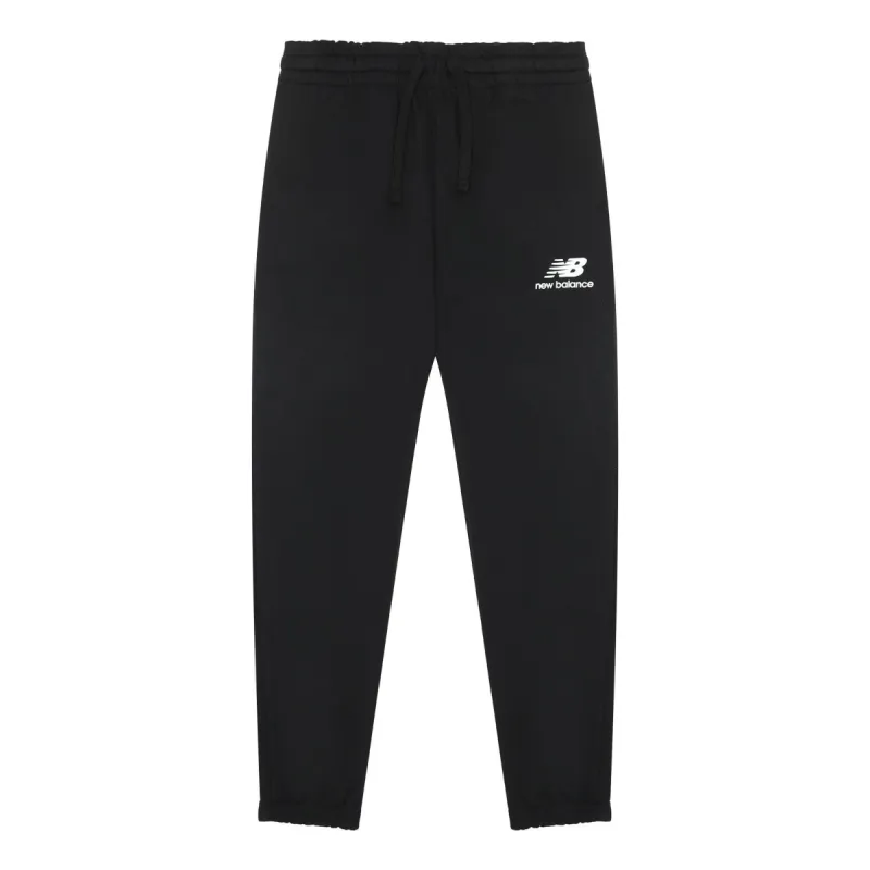 New Balance Essentials Stacked Logo Sweatpants 'Black White' AMP31539-BK sold by KicksCrew