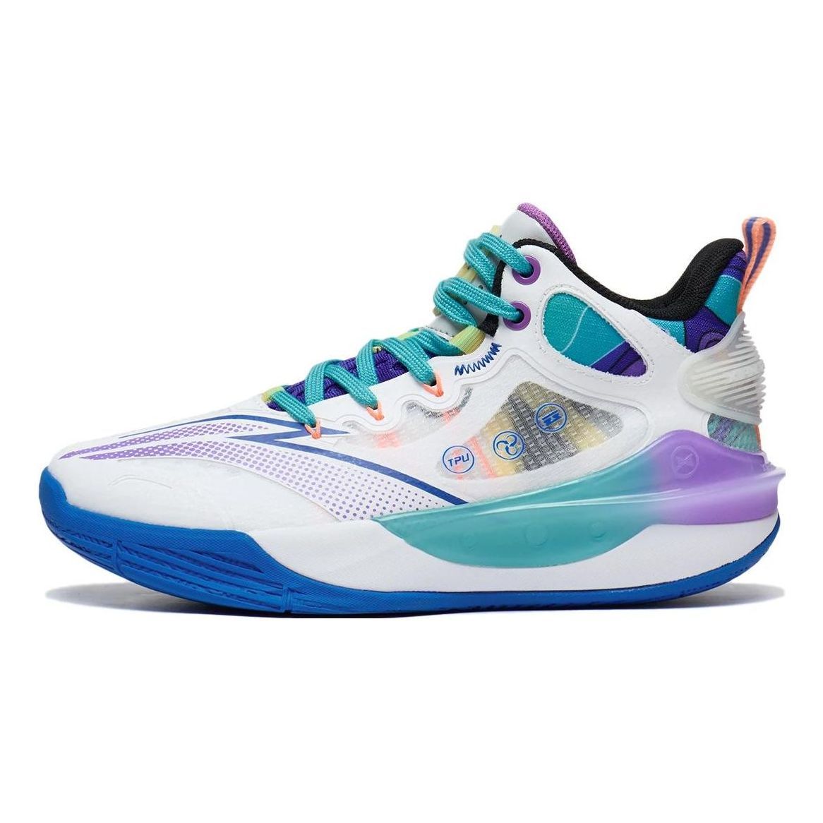 (GS) Li-Ning Pioneer Team 3.0 'White Blue Purple' YKBT026-5 sold by KicksCrew
