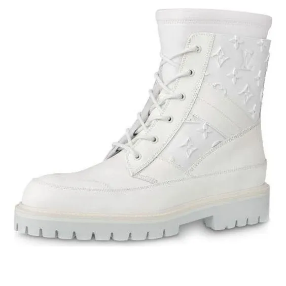 LOUIS VUITTON Landscape Boots 'White Monogram' 1A7P8G sold by KicksCrew