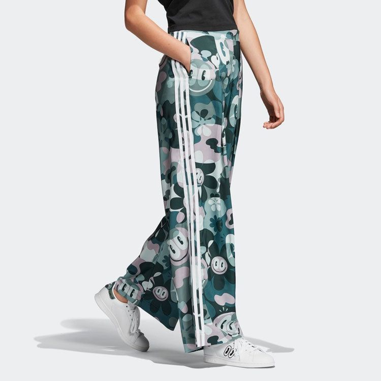 (WMNS) Adidas Originals x Hattie Stewar Loose Casual Printing Long Pants 'Green' DV2670 sold by KicksCrew product image thumbnail 7