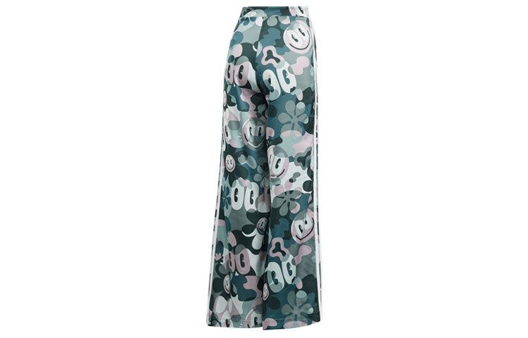 (WMNS) Adidas Originals x Hattie Stewar Loose Casual Printing Long Pants 'Green' DV2670 sold by KicksCrew product image thumbnail 2