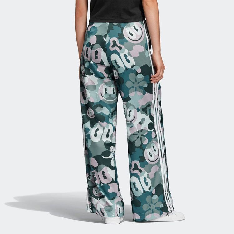 (WMNS) Adidas Originals x Hattie Stewar Loose Casual Printing Long Pants 'Green' DV2670 sold by KicksCrew product image thumbnail 5