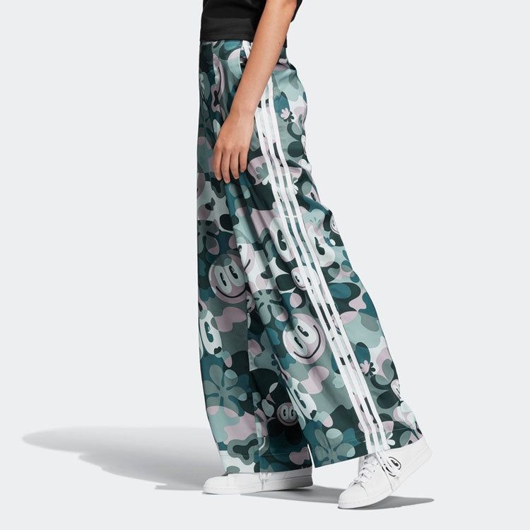 (WMNS) Adidas Originals x Hattie Stewar Loose Casual Printing Long Pants 'Green' DV2670 sold by KicksCrew product image thumbnail 6