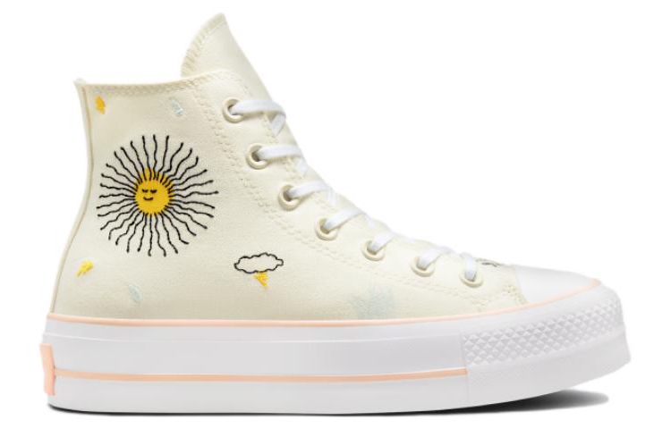 (WMNS) Converse Chuck Taylor All Star Lift HI Shoes 'Floral Embroidery' A03516C sold by KicksCrew product image thumbnail 3