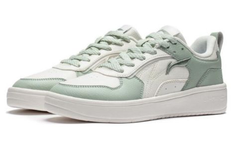 (WMNS) Li-Ning Xingchuan Skate Sneakers 'White Green' AGCT148-1 sold by KicksCrew