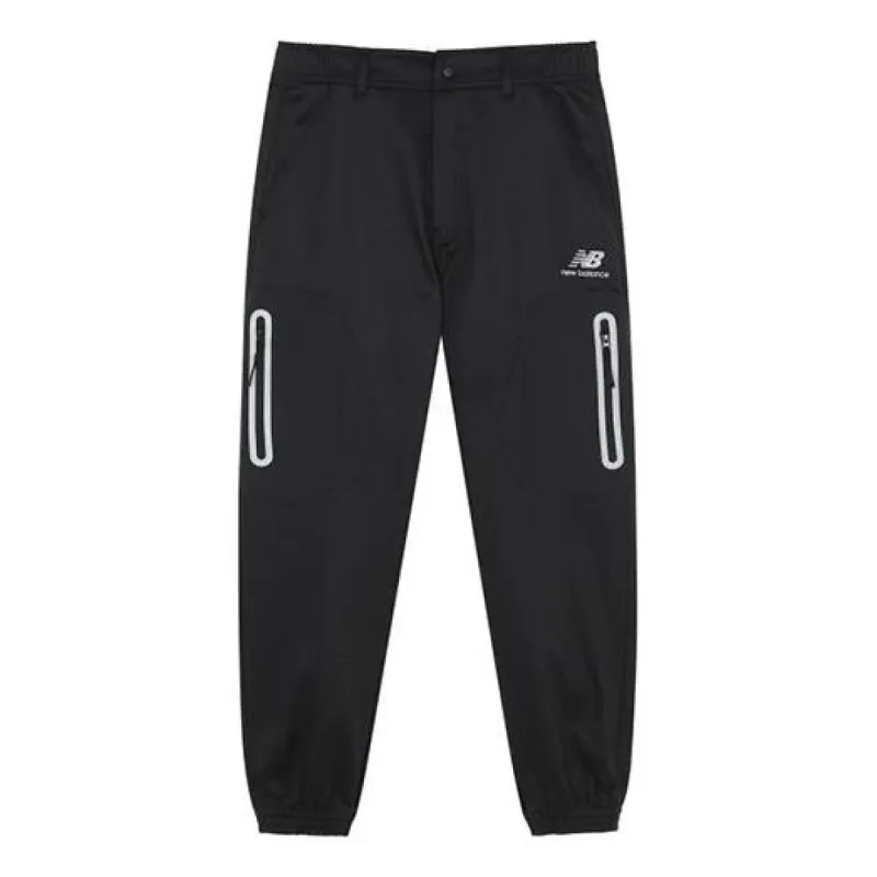 New Balance Logo Classic Cotton Pants 'Black' AMP14325-BK sold by KicksCrew